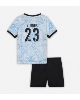 Portogallo Vitinha #23 Maglia Gara Trasferta Repliche Europei 2024 Bambino